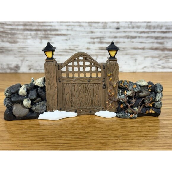 Dept 56 Village Accessories FIELDSTONE ENTRY GATE Christmas Vintage Box - Picture 4 of 6